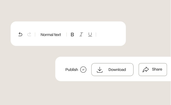 Toolbar UI